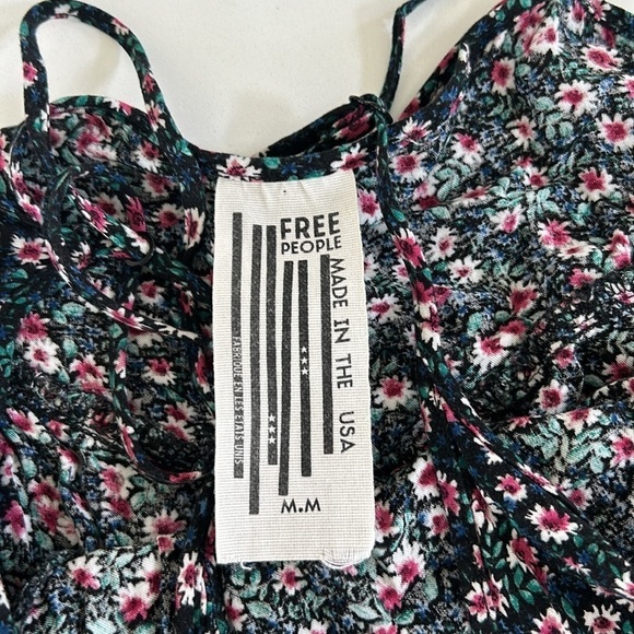 Free People Indio Boho Shorts Romper Lace Floral size Medium - Picture 5 of 9